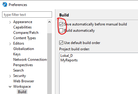 Build und Sichern